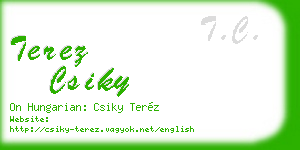 terez csiky business card